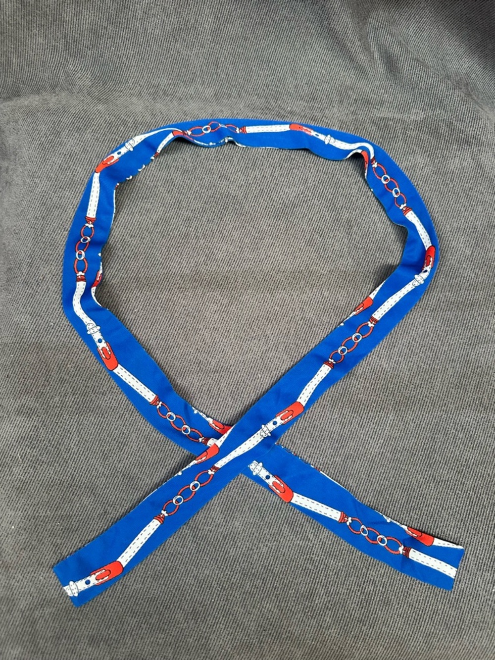 Vintage equestrian twilly scarf